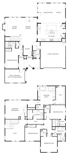 Fascinating 1000 Ideas About 5 Bedroom House Plans On Pinterest 5 Bedroom 2 Storey 5 Bedroom House Plans Picture