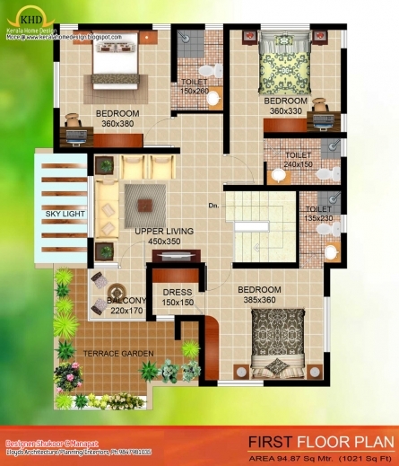 Gorgeous 4 Bedroom Plan And Elevation Kerala Home Keralahousedesigns Elevation 15 By 15 House Plan Image
