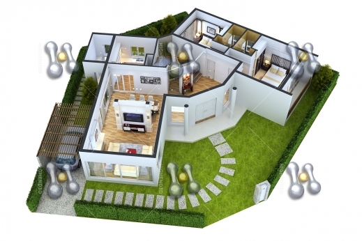 Modern 4 Bedroom House Floor Plans 3d February 2021 ...