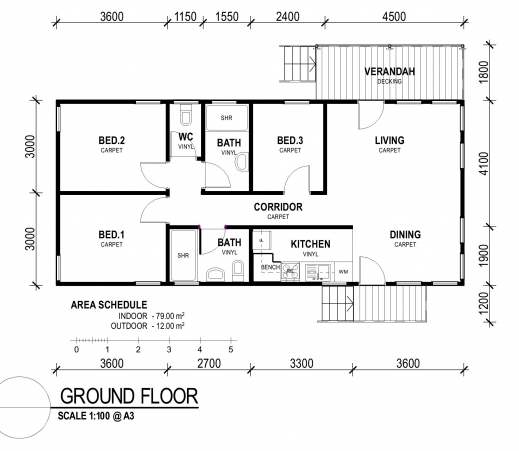 Inspiring Small 3 Bedroom House Plans Medemco Small 3 Bedroom House Plan Pic