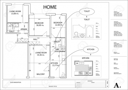 Marvelous Architectural Drawing House Plan Royalty Free Cliparts Vectors Home Plan Drawing Picture