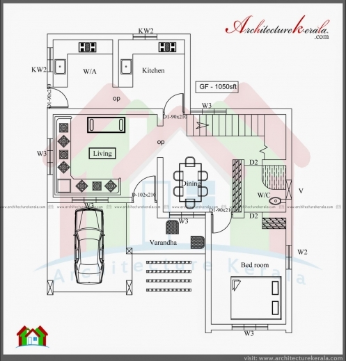 Awesome House Plans Kerala 3 Bedrooms Arts 3 Bedroom Kerala House Plans Pic