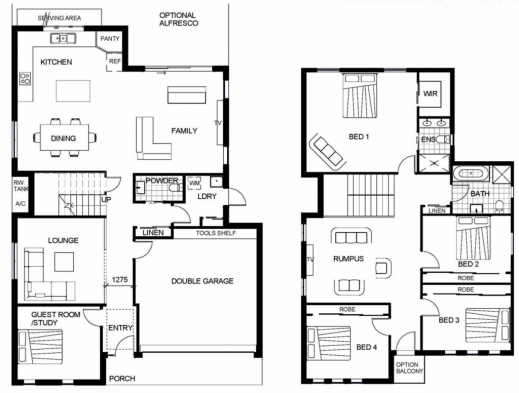 Gorgeous Modern Double Storey House Plans Australia Details Pdf Plan Two Storey House Plan Pictures