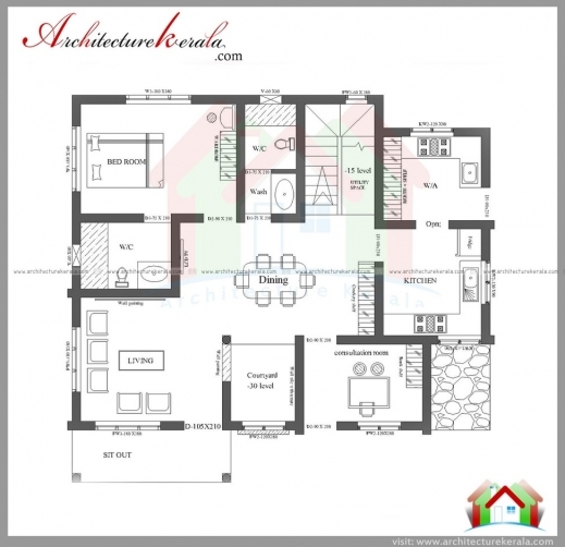 Stylish 3 Bedroom House Plans With Photos In Kerala Arts 3 Bedroom Small House Plans Kerala Photo