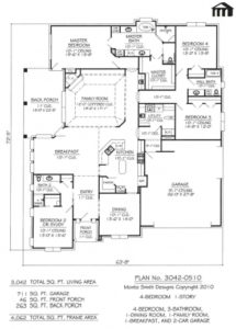 Stunning Simple 4 Bedroom House Plans Planskill Four Bedroom House ...