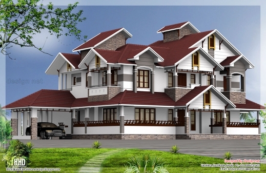 Awesome 6 Bedroom Luxury House Design Kerala House Design Idea 6 Bhk Mansion Floor Plans Image