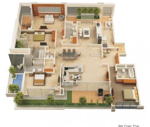 Fantastic 3d Floor Plan Design Interactive Designer Planning For 2d Home 3d House Plan Picture