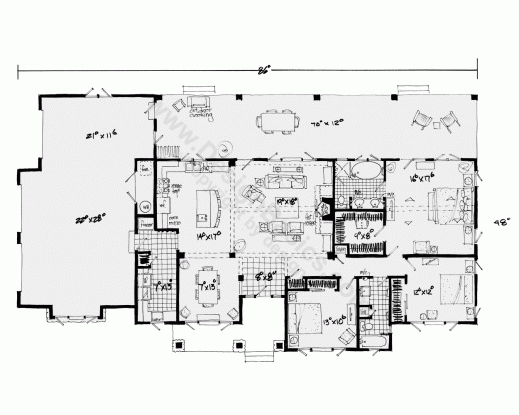 Fascinating One Story House Plans With Open Floor Plans Design Basics Home Plans With Open Floor Plans Single Story Photos
