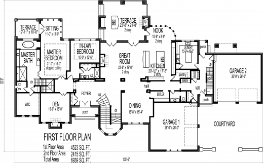 Marvelous 1000 Images About Ideas For Thee House On Pinterest House Big House Floor Plans 2 Story Photo