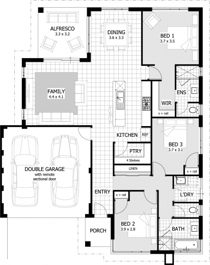 Remarkable Brilliant 653887 3 Bedroom 2 Bath Split Floor Plan House Plans 3bedroom House Plan Photo