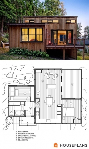 Wonderful 1000 Ideas About Small Modern House Plans On Pinterest Modern Modern Cottage At Base Of Squak Mountain Washington Floor Plan Picture