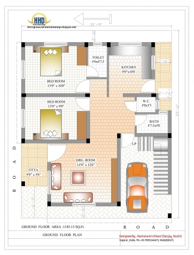 Wonderful 1500 Sq Ft House Plan Indian Design Home Designs Indian House Plans For 1500 Square Feet Pics