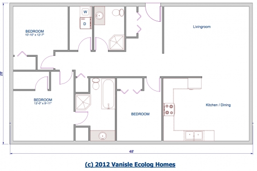 Amazing 3 Bedroom Bungalow Floor Plans Lcxzz One Room Bungalow Floor Plans Images Pics