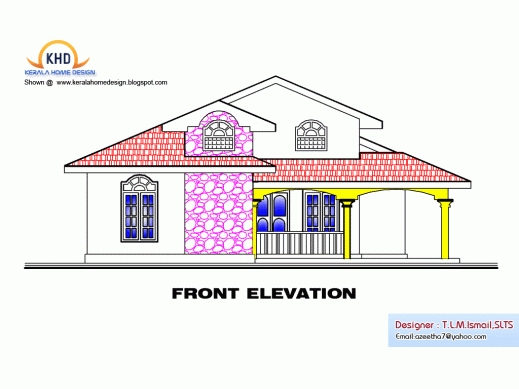 Awesome Free Kerala House Plans And Elevations Residential Style Floor HOUSE PLAN AND ELEVATION AND SECTION Pictures