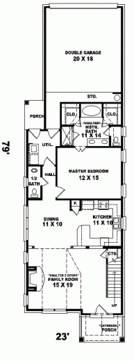 Best Ender Park Narrow Lot Home Plan 087d 0099 House Plans And More Narrow Lot Home Plan Photos