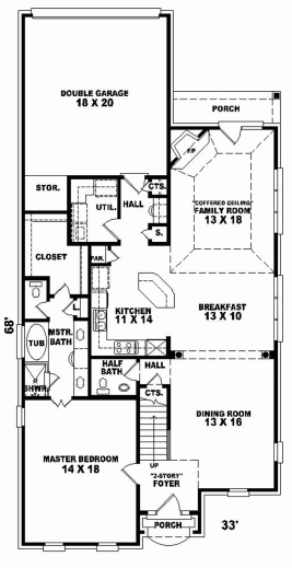 Fantastic Konica Narrow Lot Home Plan 087d 0310 House Plans And More Narrow Lot Home Plan Photo