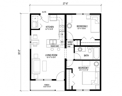 Gorgeous Craftsman Bungalow Floor Plans Craftsman Bungalow Tiny Spaces Simple Floor Plan Of A Bungalow House Pics