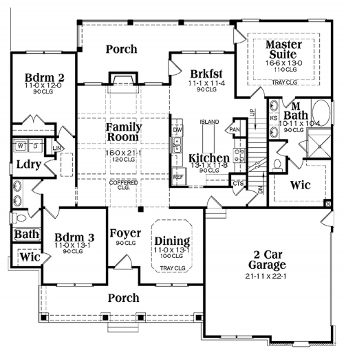 Marvelous 2 Story Bungalow House Plans Bedroom Floor Plan With Wrap Around Big House Floor Plans 2 Story Picture