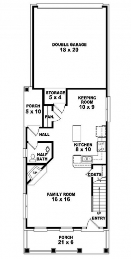 Marvelous House Plans For Narrow Lots Home Design Ideas Narrow Lot Home Plan Images