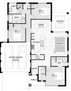 3 Bedroom Floor House Plan With All Dimensions June 2026 - House Floor ...
