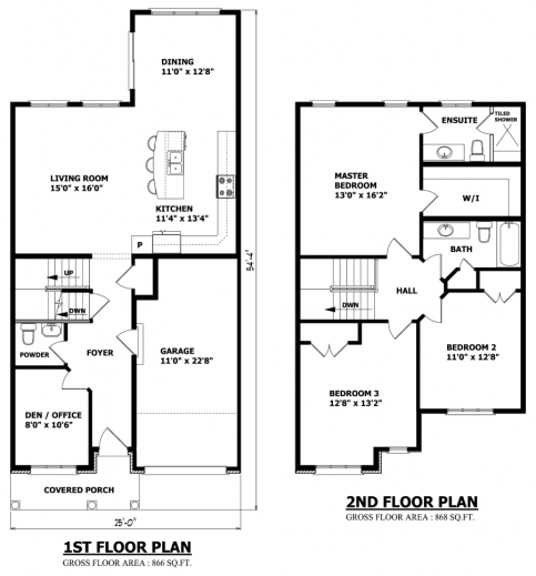 Stylish 3 Bedroom Floor  Plan  With Dimensions  Small  House  