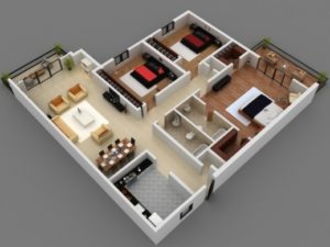 3 Bedroom Floor House Plan With All Dimensions June 2026 - House Floor ...