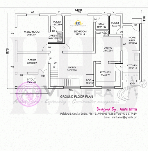 Stunning Floor Plan And Elevation Of Modern House Kerala Home Design And Modern House Floor Plans And Elevations Picture