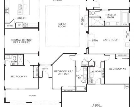 Stylish Love This Layout With Extra Rooms Single Story Floor Plans One 3 Bedroom House Floor Plans Single Story Images