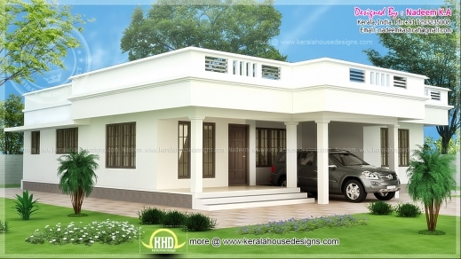 Wonderful Flat Roof Single Storey Home In 1850 Sq Ft Kerala Home Design Kerala Single Story House Plans Pictures