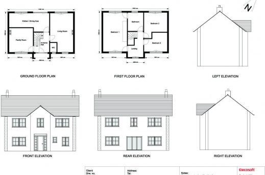  House Plan And Elevation Drawings  July 2020 House  Floor 